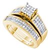 Image 1 : 2.0CT Diamond Invisible 14KT Ring Yellow Gold