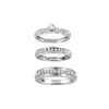 Image 1 : 0.50CT Diamond Trio Set 14KT Ring White Gold