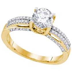 1.20CT Diamond Bridal 10KT Ring Yellow Gold