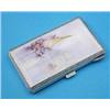Image 1 : A Continental silver and enamel cigarette case, decorated with a view of Venice, 3.25ins....