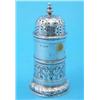 Image 1 : An Edwardian silver lighthouse caster, with acanthus leaf decoration, 6ins....