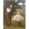 Image 1 : James Hayllar (1829-1920) oil on canvas, "Never had no Learning", signed and dated 1867, 36 x 28...