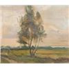 Image 1 : John da Costa (1876-1931) oil on canvas, "Twilight Landscape", Cat 59, 19 x 23 ins....