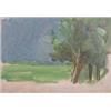 Image 1 : John da Costa (1876-1931) oil on board, "Trees", studio stamp, 7.5 x 11 ins....