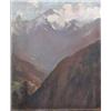 Image 1 : John da Costa (1876-1931) oil on board, Alpine landscape, 12 x 9.75 ins....