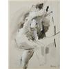 Image 1 : Adrian Heath (1920-1992) ink and wash, Nude study, signed and dated '61, 11.5 x 9 ins....