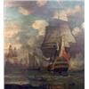 Image 1 : Late 17th / early 18th C. Dutch School oil on wooden panel, Frigates and other shipping off the s...