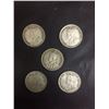 Image 1 : 5 KING GEORGE SILVER NICKELS