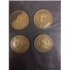 Image 2 : 4 OVERSIZED COPPER PENNIES