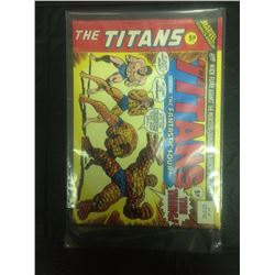 VINTAGE 1976 THE TITANS MARVEL COMIC BOOK FEAT. FANTASTIC 4