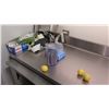 Image 2 : L-Shaped Stainless Prep Table w/Sink