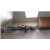 Image 1 : Qty 4 Green Wire Shelves (Mounted to Wall)