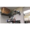 Image 2 : Qty 4 Green Wire Shelves (Mounted to Wall)