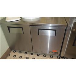 True 2-Door Undercounter Refrigerator (model TUC-48) - Height is 32.75" w/3" Casters