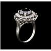 Image 3 : 7.64 ctw Black Diamond Ring - 14KT White Gold