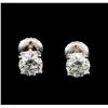 Image 1 : 1.00 ctw Diamond Stud Earrings - 14KT White Gold