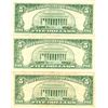 Image 2 : 1963 $5 VG/XF Red Seal Note Lot of 3