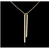Image 1 : 14KT Yellow Gold 1.98 ctw Diamond Necklace