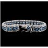 Image 3 : Crayola 16.72 ctw Blue Topaz Bracelet - .925 Silver