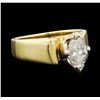 Image 1 : 1.07 ctw Diamond Ring - 14KT Yellow Gold