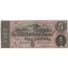 Image 1 : 1864 $5 Confederate States of America Bank Note