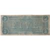 Image 2 : 1864 $5 Confederate States of America Bank Note