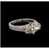 Image 2 : 3.80 ctw Diamond Ring - Platinum