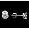 Image 2 : 1.42 ctw Diamond Stud Earrings - 14KT White Gold