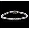 Image 1 : 14KT White Gold 6.25 ctw Diamond Tennis Bracelet