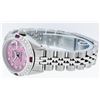 Image 8 : Rolex Stainless Steel VVS Diamond and Ruby DateJust Ladies Watch