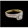 Image 1 : 1.00 ctw Diamond Wedding Ring Set - 14KT Yellow Gold