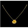 Image 2 : Carrera y Carrera 0.40 ctw Diamond Necklace - 18KT Yellow Gold