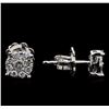 Image 2 : 0.58 ctw Diamond Earrings - 14KT White Gold