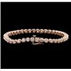 Image 2 : 14KT Rose Gold 3.15 ctw Diamond Tennis Bracelet