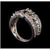 Image 4 : 14KT White Gold 0.80 ctw Diamond Ring