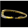 Image 3 : 14KT Yellow Gold 2.27 ctw Diamond Bangle Bracelet