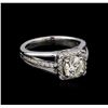 Image 1 : 1.28 ctw Diamond Ring - 14KT White Gold