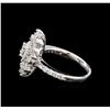 Image 3 : 14KT White Gold 0.51 ctw Diamond Ring