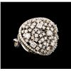 Image 1 : 14KT White Gold 2.74 ctw Diamond Ring