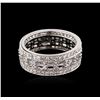 Image 2 : 14KT White Gold 0.87 ctw Diamond Ring