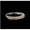 Image 1 : 14KT White Gold 0.88 ctw Diamond Ring