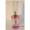 Image 1 : Cranberry hobnailed opalescent electrified lamp