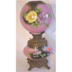 Floral decorated Gone with the Wind table lamp