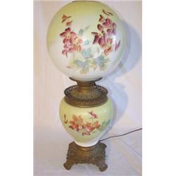 Floral decorated Gone with the Wind table lamp