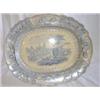 Blue transfer ware meat platter