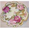 Handled Nippon floral decorated mint dish