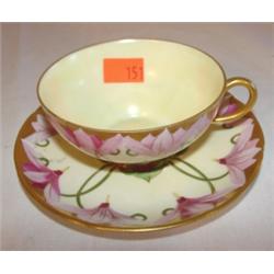 Pickard hand painted cup and saucer