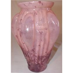 French blown art glass vase