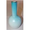 Image 1 : Blue opalescent satin glass vase