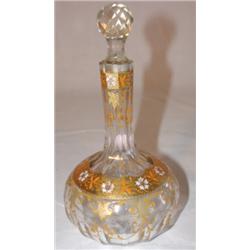 Moser enameled decanter